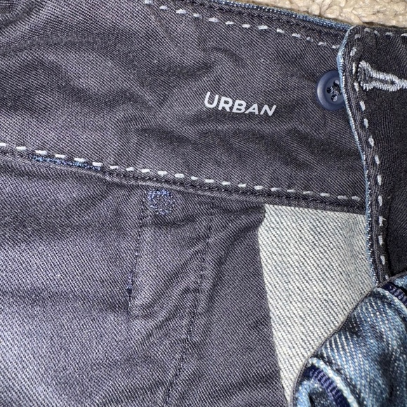 Banana Republic Denim Cropped Trousers Mid Rise Women’s Size 10 - Picture 2 of 11